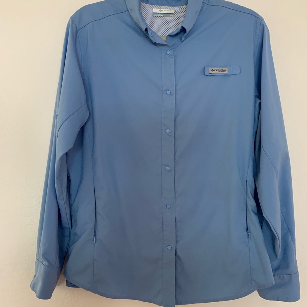 Columbia Blue Button-Up Shirt